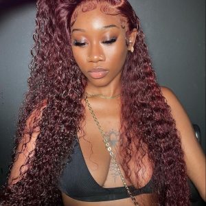 HD LACEWIG DEEP WAVE BURGUNDY