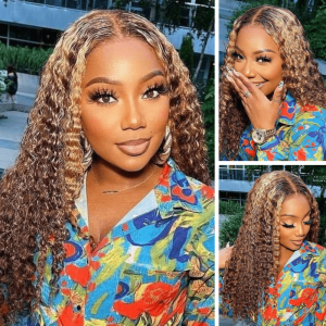 HD LACEFRONTAL WIG JERRY CURLY HONEY
